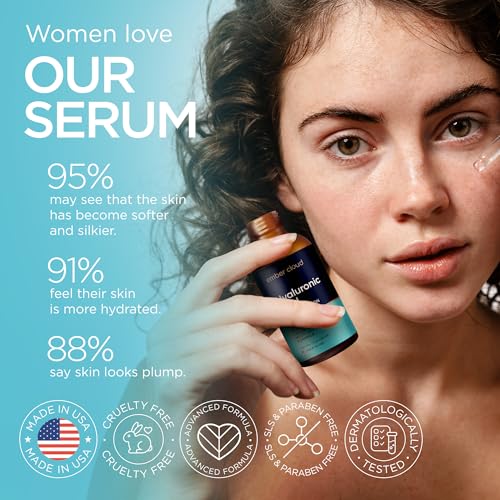 Image of Hyaluronic Acid Serum for Face, Neck & Lips Low Molecular 1 Oz