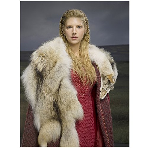 Vikings 8 x 10 Photo Katheryn Winnick/Lagertha Gorgeous! Wearing Red Dress  and Furs kn at Amazon's Entertainment Collectibles Store