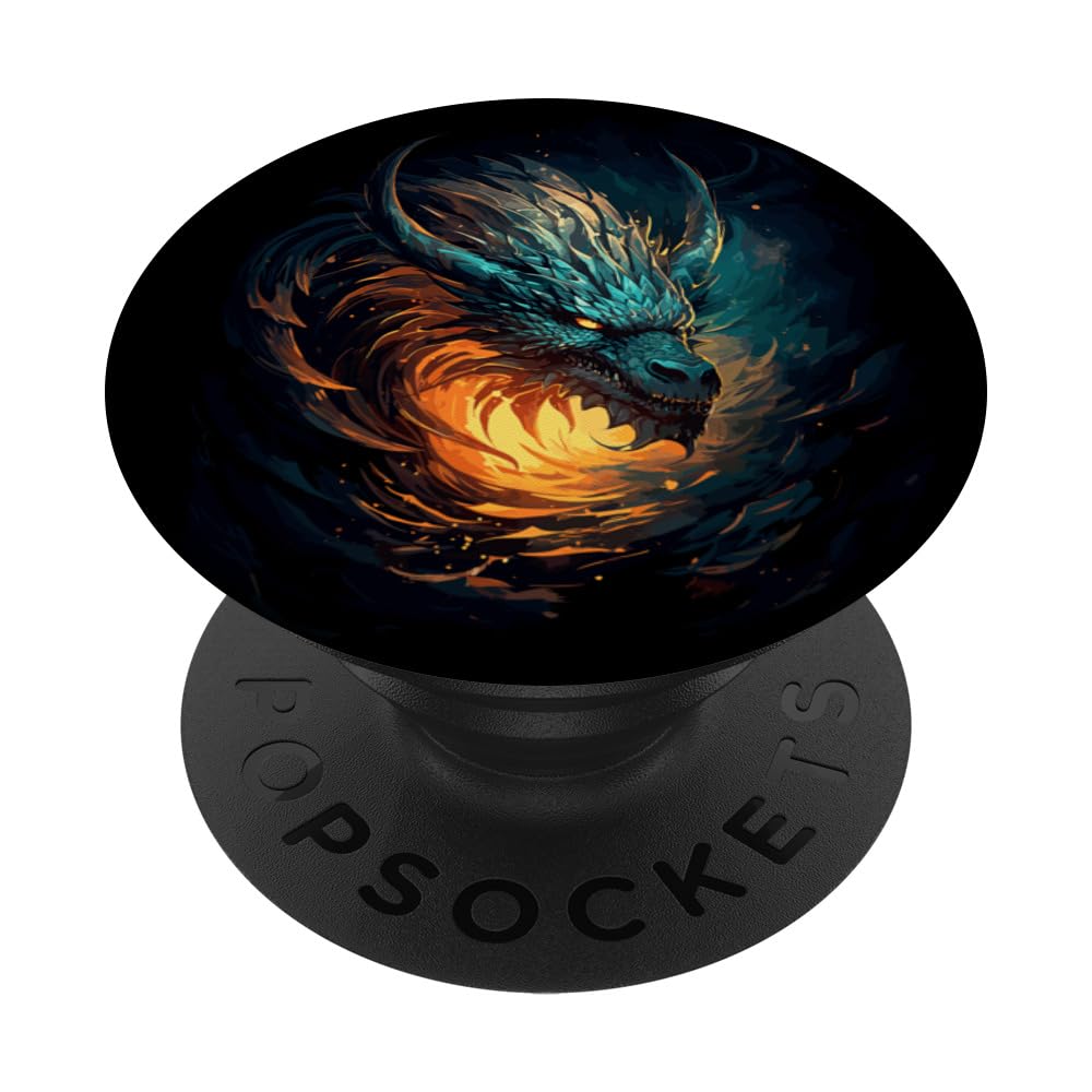 Dragon In Space - Fantasy Beast Drako PopSockets Standard PopGrip