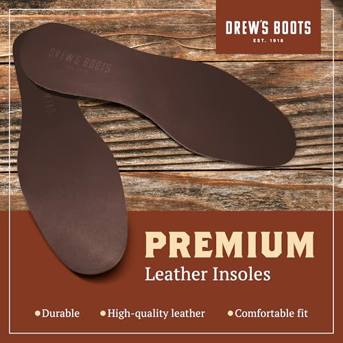 Plantillas de cuero para botas Drew’s Boots para hombre y mujer miniatura 2