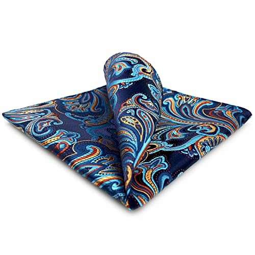 S&W SHLAX&WING Luxus Herren Einstecktücher Mehrfarbig Blau Rot Geschenk für Männer Party Cover