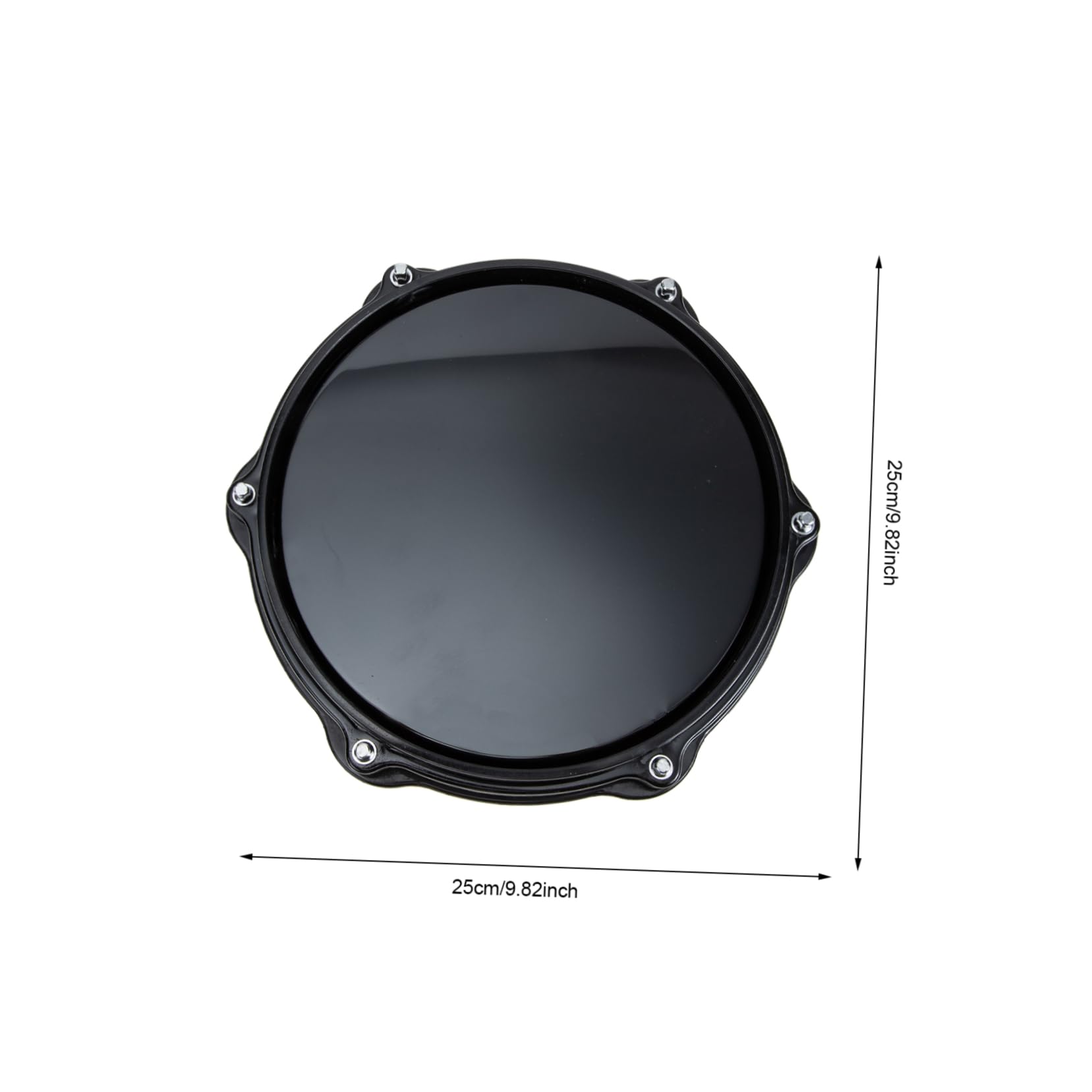 YARNOW Pad per Batteria da Allenamento in Gomma Eva Nero 10 Pollici