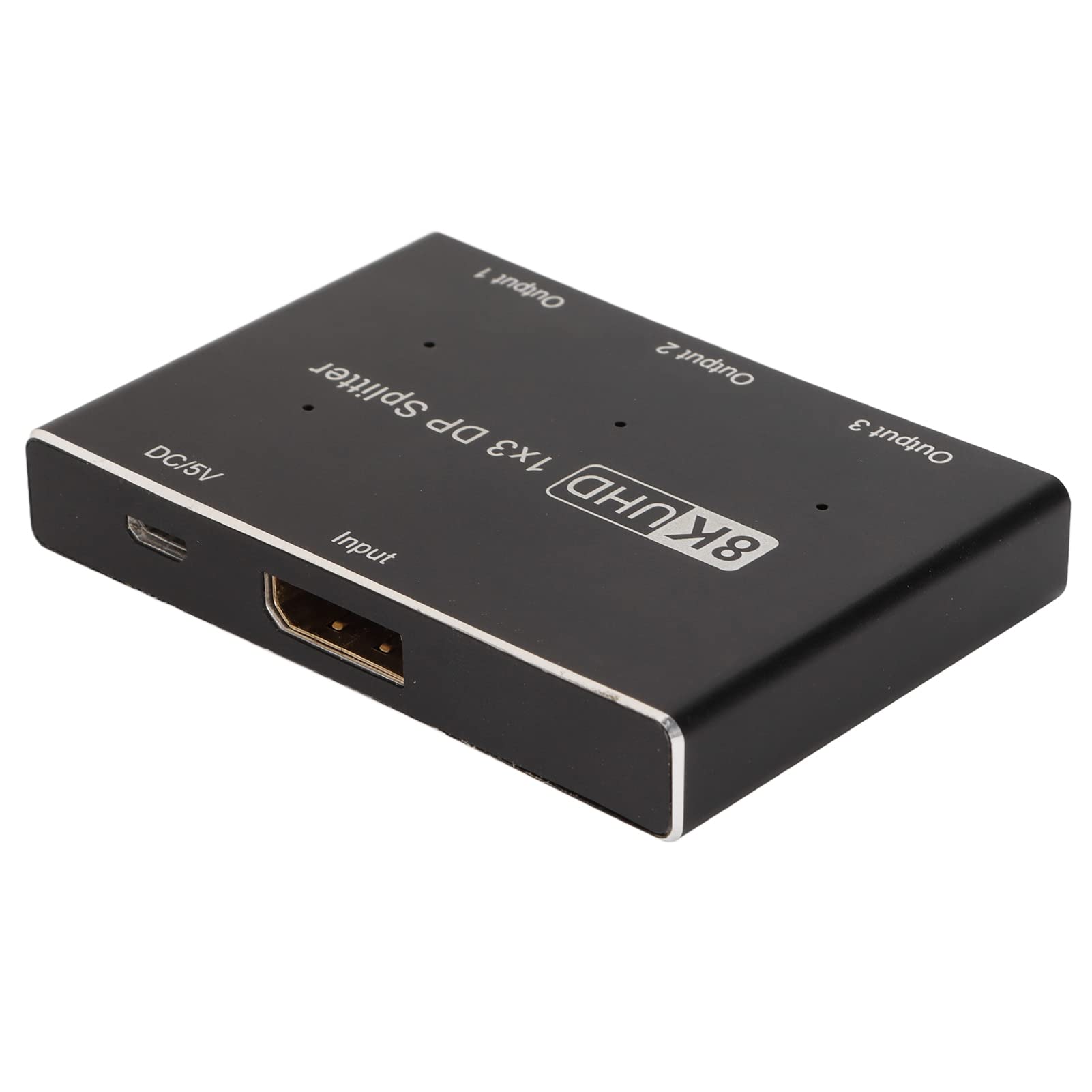 Bediffer Rozdzielacz DisplayPort 1x3, Obsługa 8K, Wyjątkowo Cienki