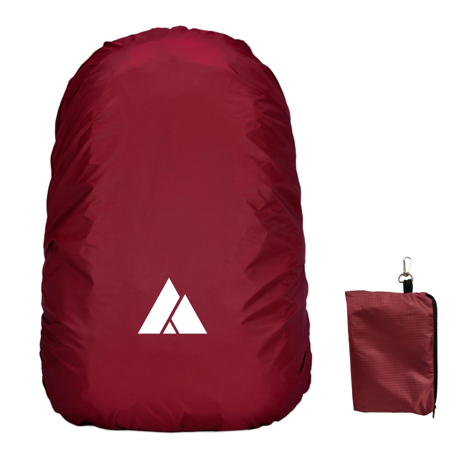 sheelokhwui Waterproof Backpack Rain Cover (15-90L), Heavy-Duty Nylon Pack Cover with Upgraded Double Adjustable Closure System and a Carry Pouch for