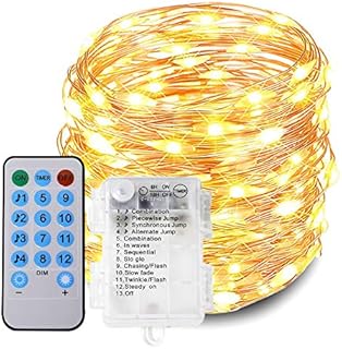 J-Tech Digital Led Fairy Light, 100 LED 10M Christmas Lights Indoor/Outdoor String Lights for Bedroom, Patio, Yard, Gazebo, Party, Wedding