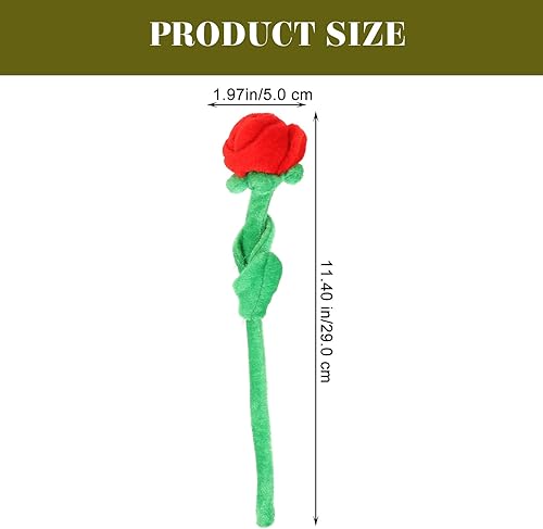 Miniatura 6 de Kisangel 7 piezas de ramo de rosas de peluche de rosas artificiales, correas de cortina de flores para restaurante, oficina, hotel, hogar, niñas