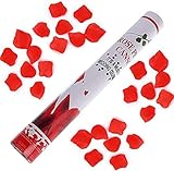 ⭐️FÁCIL FUNCIONAMIENTO⭐️: la bomba de confeti funciona con aire comprimido puro, lo que hace que sea superfluo un encendedor, con una explosión extra fuerte como los fuegos artificiales.