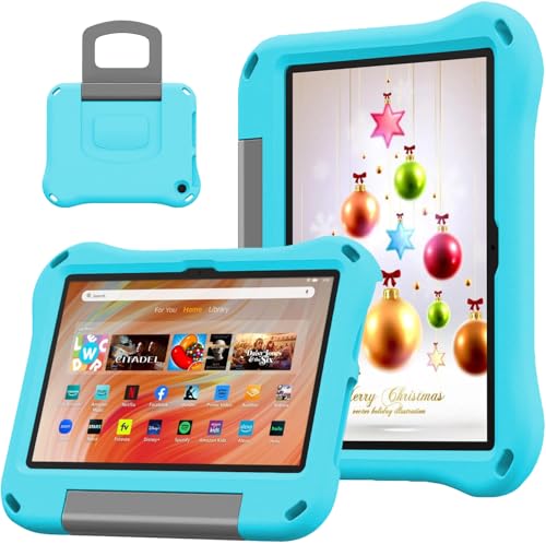 Case for 10 Inch Tablet (13th/11th Generation,2023/2021 Release)-Lightweight Shockproof Kids Case Cover for 10 inch Tablet.(Incompatible with 10in iPad Samsung Android Tablets). (Light Blue)