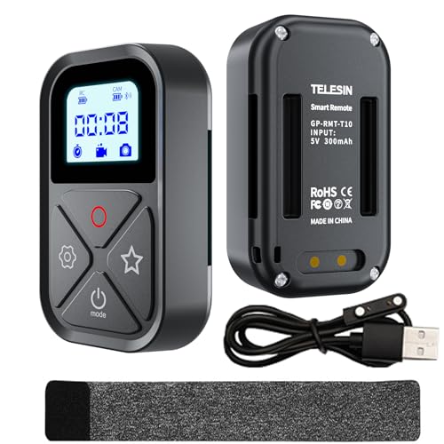 Télécommande Sans Fil Suptig Pour GoPro Hero8/7/6/5/4/3 - Étanche 2m - Portée 50m - Avec Dragonne