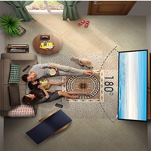 Funda protectora portátil para proyector formato 16:9, pantalla plegable para uso en casa y exteriores de 84/100/120 pulgadas miniatura 5