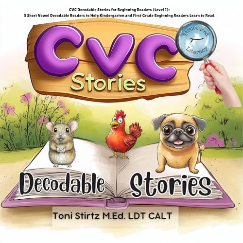 CVC Decodable Stories for Beginning Readers (Level 1)