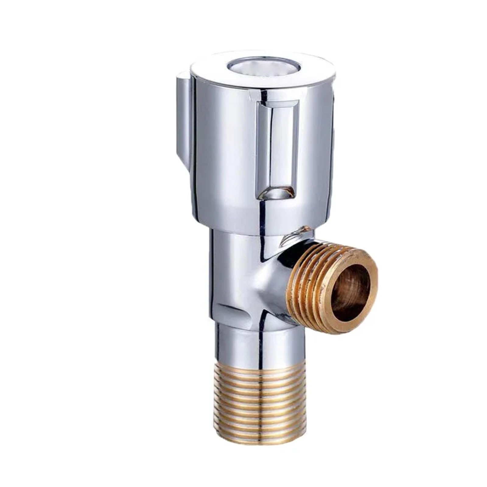 tap Angle Valve, Copper Angle Stop Valve Hot and Cold Water Faucet for Bathroom Kitchen Toilet Sink(C)(B)