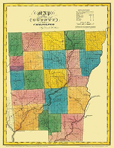 Posterazzi Chenango New York Landowner 1829 Poster 18x24 miniatura 1