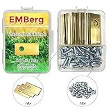 EMBerg Single Hole Blade (18 Pack) for Worx Landroid Robotic Mowers (Titanium Coated Blade for Worx)