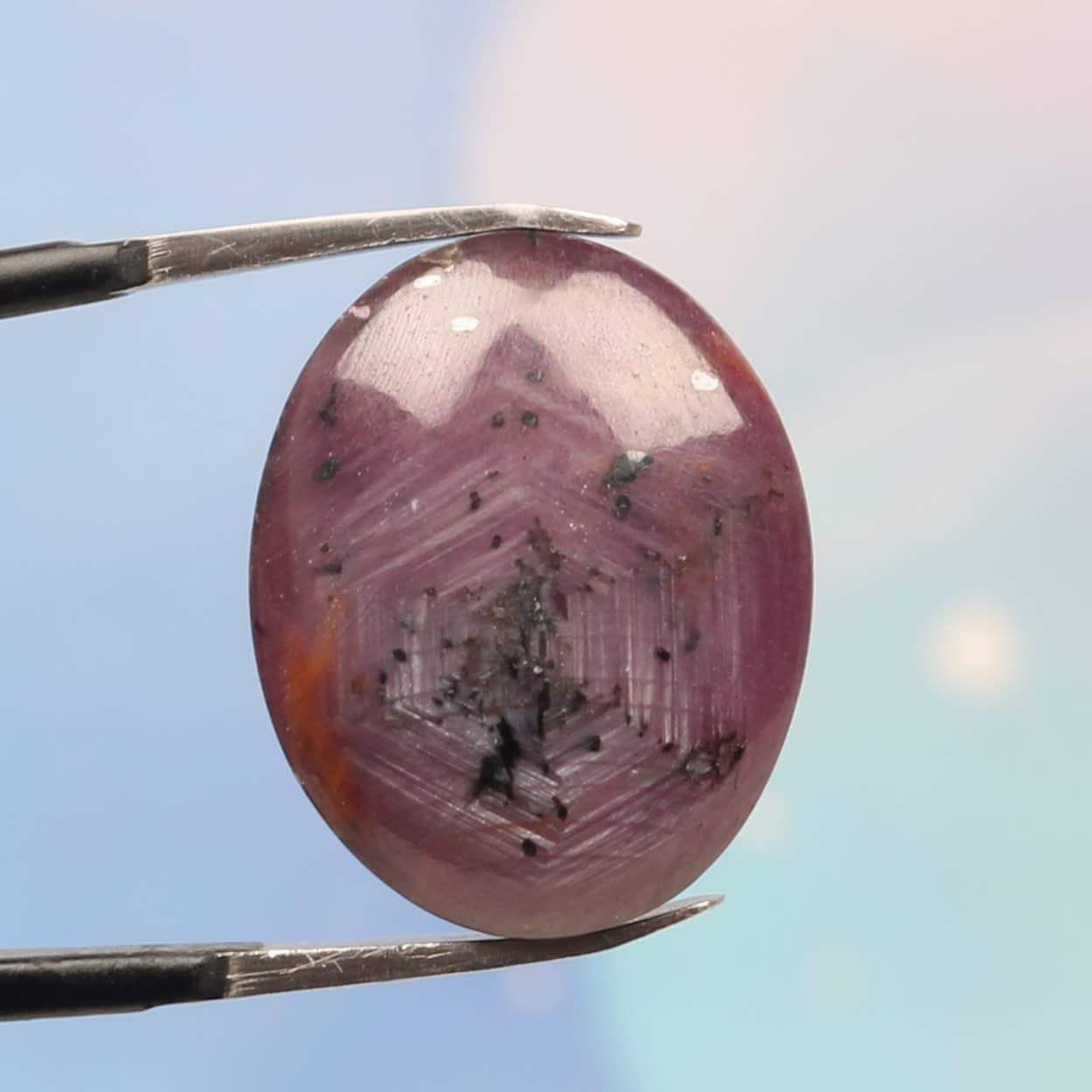 Loose Gemstone Indian Star Ruby 23 Ct. Perfect Oval Shape Natural EGL Certified Cabochon Loose Gemstone For Jewlery Making