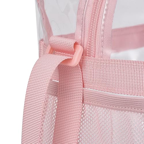 USPECLARE Clear Bag for Stadium Events, 12x6x12 Transparent Stadium Messenger Bag for Concerts, Work, Sports Games, Gym