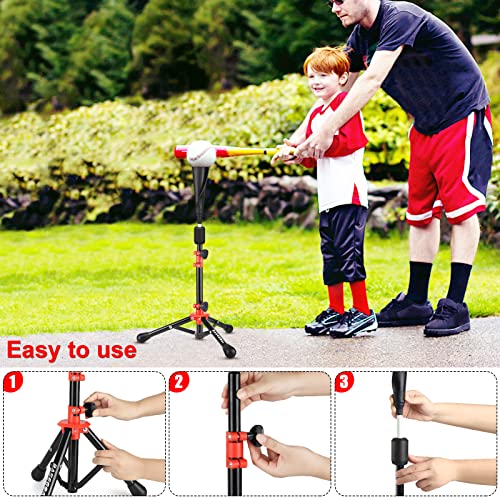 image for BaseGoal Baseball Tee for Kids,Batting Tee,Softball Tee,Youth Hitting 