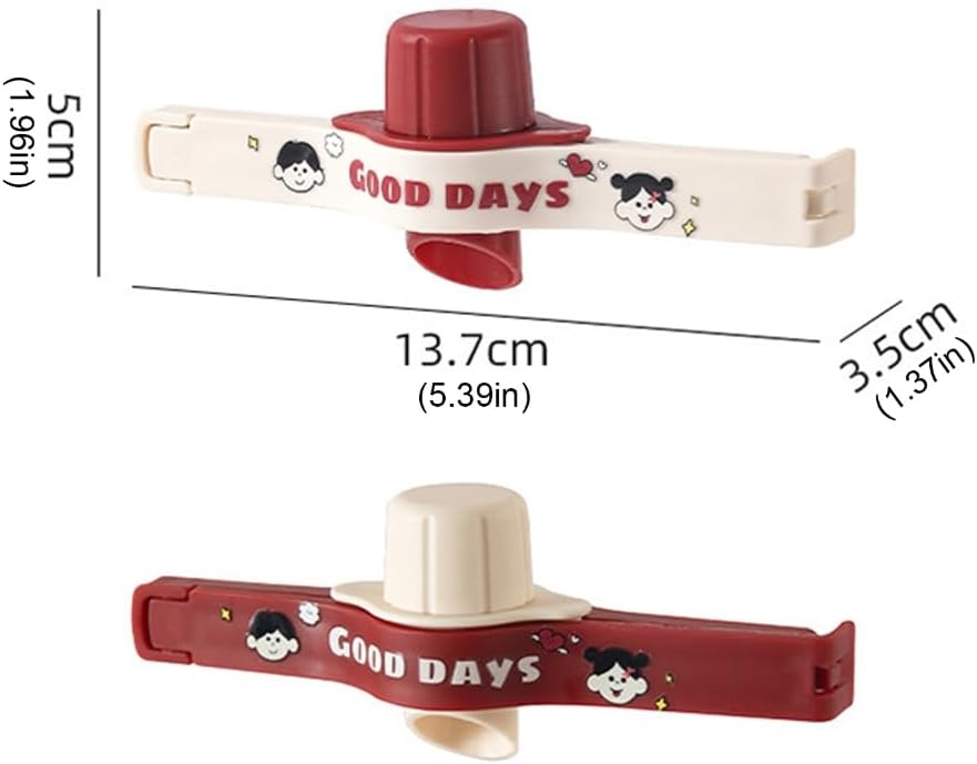 Premium Snacks Spices Sealing Clip with Pour Spout For Kitchen Food Bag Storage image 4