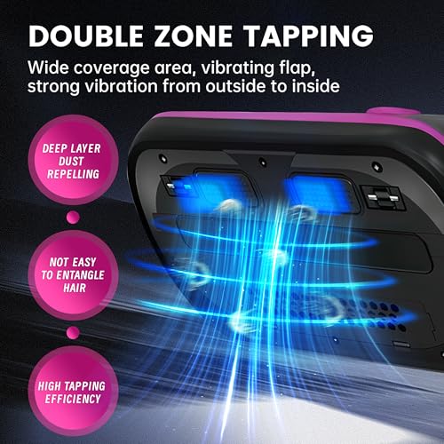 Image of PATO Mattress Vacuum Cleaner, Wireless Handheld Bed Vacuum Cleaner with UV-C Light, HEPA Filter and Ultrasonic Vibration, 12KPa, Suitable for Beds, Sofas, Car Seats, Carpets (Purple)