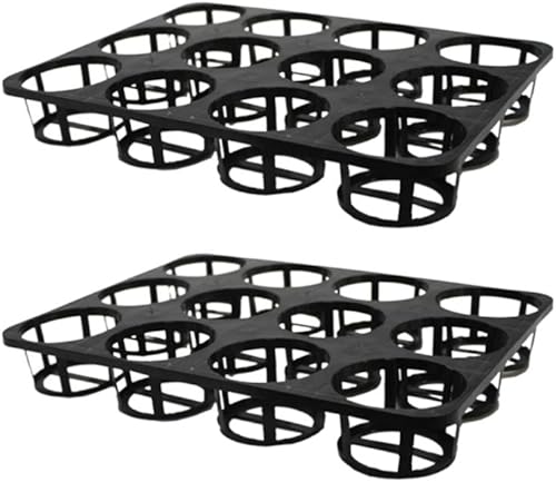 Cabilock Bandejas de transporte para macetas, 2 unidades, bandeja de inicio, soporte para bandeja de propagación de germinación, maceta de guardería