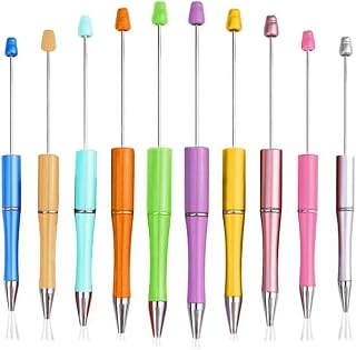 30Pcs Beadable Pens, Plastic Bead Pen Black Ink Ballpoint Pens Diy Pens Cute Cool Rollerball Pen For Students Teacher Bridal Graduation Gift Office School Supplies