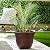 The HC Companies Sierra Round Self-Watering Pot - Lightweight Plastic Planter for Herbs & More - Durable Plant Pots for Indoor Plants & Outdoor Plants (16” Rustic Redstone, Pack of 1)