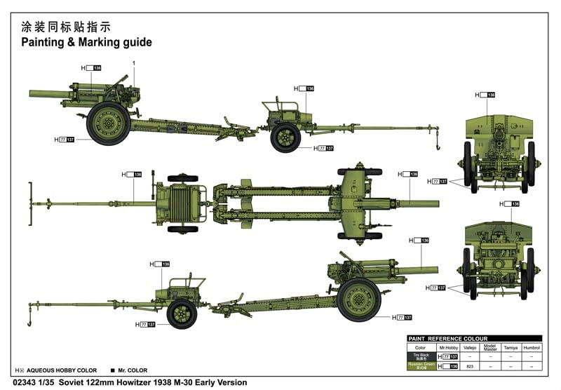 (未使用･未開封品)トランペッター 1/35 ソビエト軍 122mm榴弾砲 M-30 後期型 プラモデル Amazon | トランペッター 1/35 ソビエト軍 122mm榴弾砲 D-30