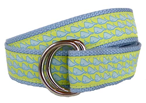 Women's Whale School Nautical Belt Canvas Belt