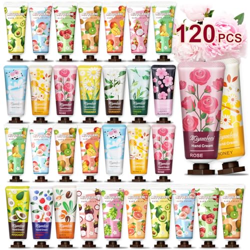 KIYTARBOO 120 Pack Hand Cream Gift Set, Travel Size Lotion, Mini Hand Creams, Teacher Appreciation...