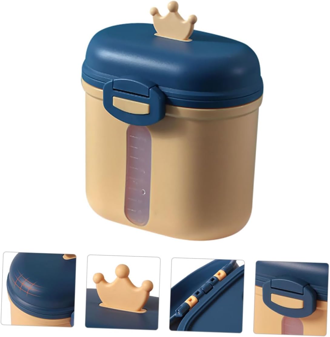 Portable Large Capacity Outdoor Milk Powder Box with Transparent Scale Sealing Food Container for Travel Snack Storage Lightweight and Easy to Clean