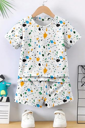 Image of Fashion Dream Boys Cotton Blend Printed Co-ord Set|clothing set for kids|Combo set
