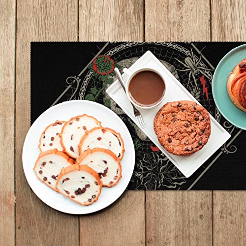 Set de table Lucky Skull fleur antidérapant résistant chaleur table 30x45 - 7