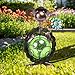MUMTOP Turtle Garden Decor, Turtle Solar Lights Outdoor Decorative Waterproof with Crackle Glass Globe and Flower Yard Ornaments for Tabletop Outside Garden Lawn Outside Porch Home Decorations