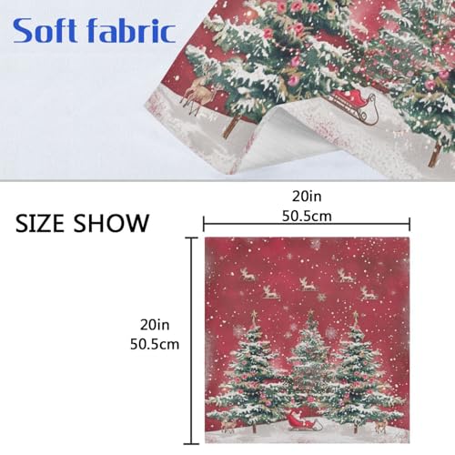 Servilletas de tela multicolor set x6 20x20 pulg miniatura 6