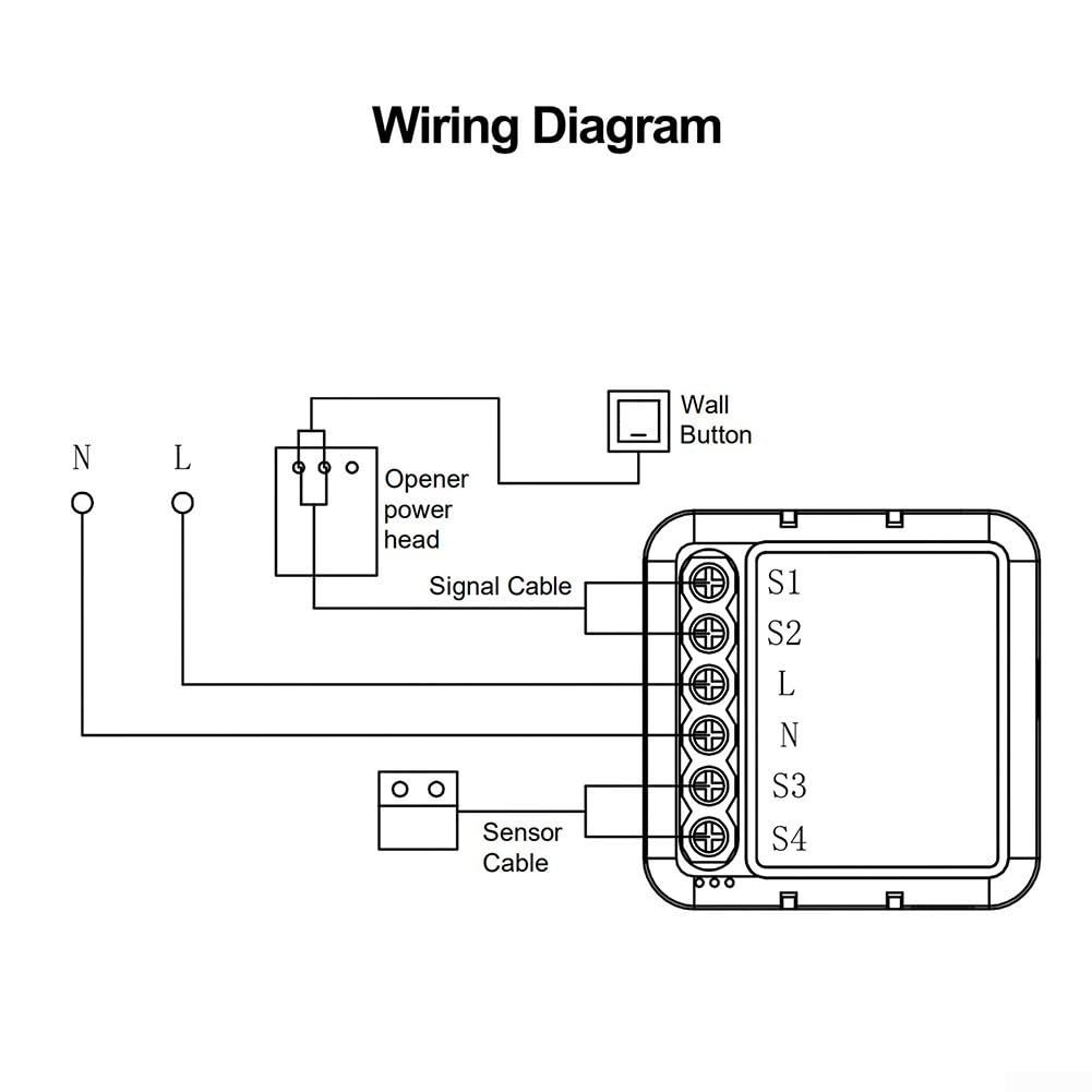 Módulo de puerta de garaje WiFi, para aplicación Tuya, controlador inteligente de puerta de garaje, abridor de sensores de puerta de garaje en tiempo real, control remoto y voz