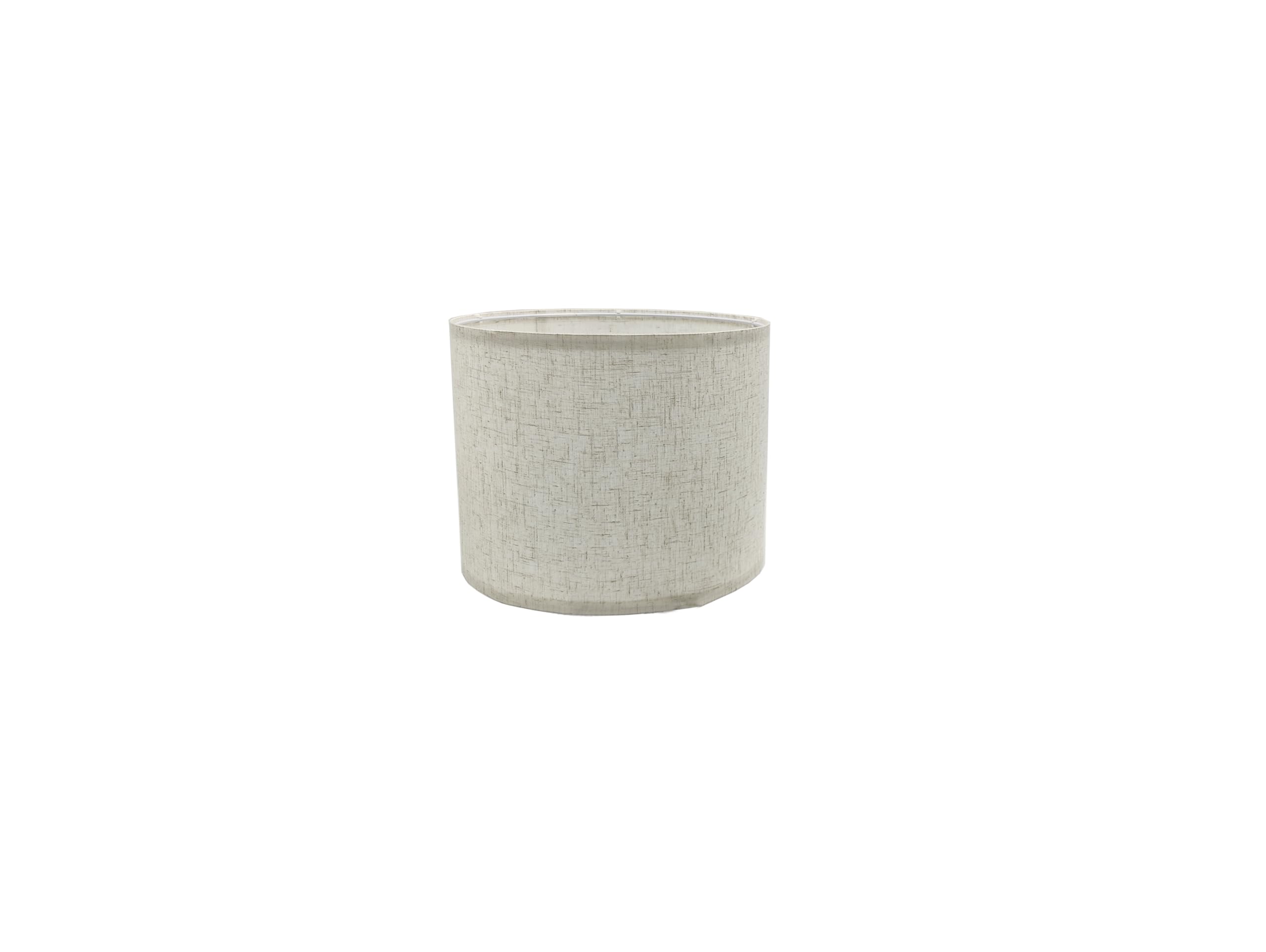 11\"x11\"x8\" Assembly Required Lampshade For Floor Lamp, Table Lamp, Bedside Lamp, Fabric Drum Lampshade Classic Modern Style, Spider Fitter, Linen - Gray