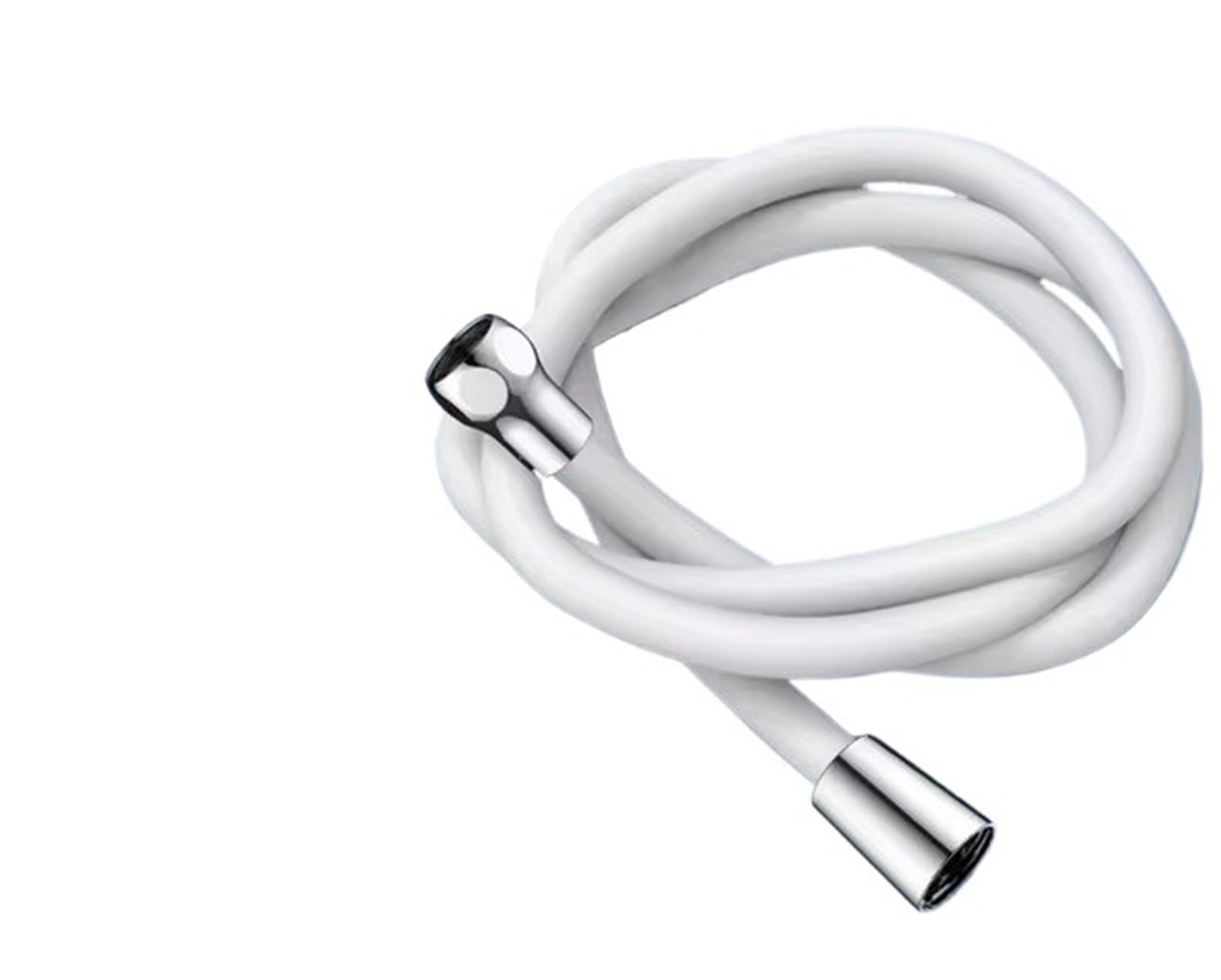 Lyxygmv White Shower Head Hose 1.5/2/3.0M Flexible Anti-Winding Pipe High Pressure Powerful Tube Bathroom Faucte Accessories For Bathroom Showers(,1.5M)