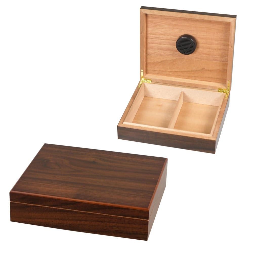 Humidificador, acabado de madera de nogal