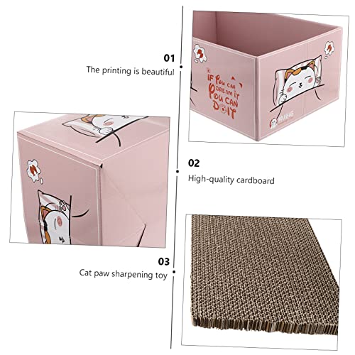 BESPORTBLE 1 Unidade Caixa Ondulado Gato Placa De Arranhar Gato Arranhão De Gato Fornecimento De Ani