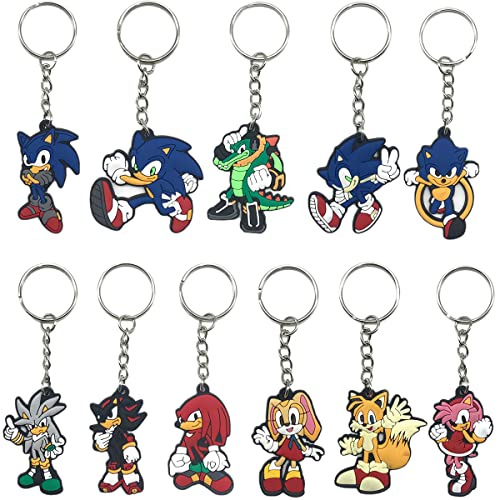 Llavero de dibujos animados sonic Decorativo de Dibujos Animados Pareja de Dibujos Animados Llavero...