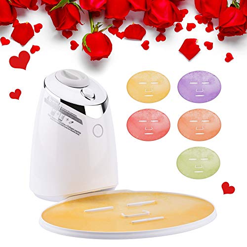 Valentines Gifts Face Mask Machine, DIY Fruit Vegetable Facial Care Masks Maker Machine, Full Automation Skin Care Machine With 32 Counts Collagen Pills