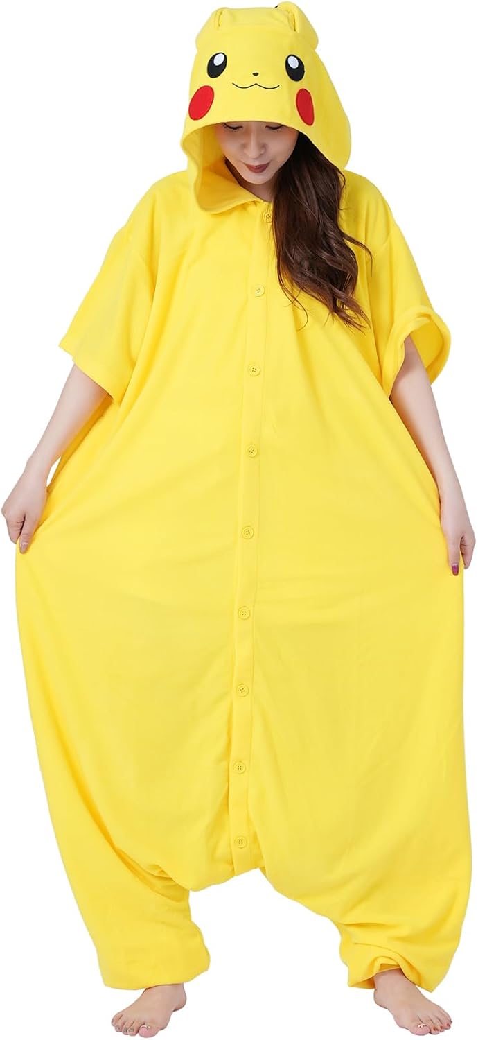 SAZAC Kigurumi - Pokemon - Pikachu - Summer Onesie Jumpsuit Halloween Costume - Image 4