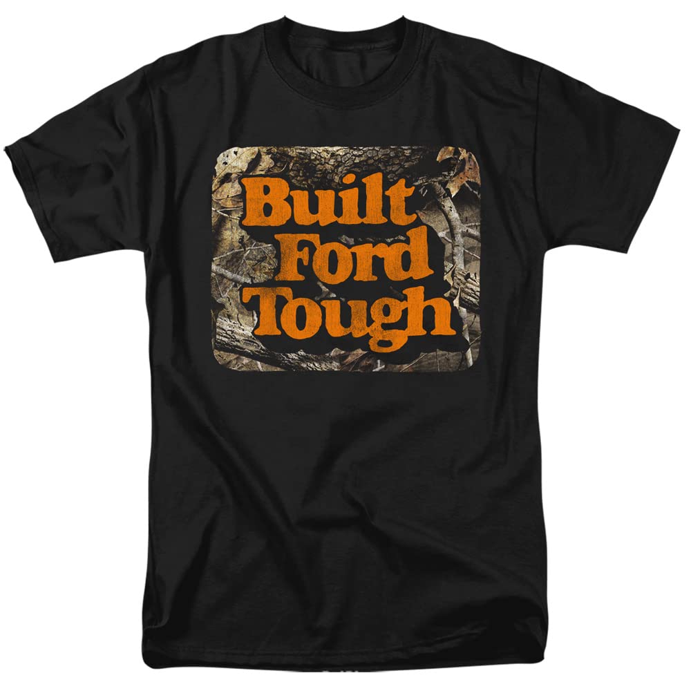 Ford Built Ford Tough Unisex Adult T Shirt,Black, X-Large
