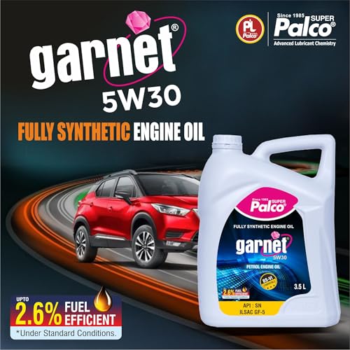 Image of PALCO Garnet 5W30 Engine Oil for Cars 3.5 Ltr | Fully Synthetic Engine Oil