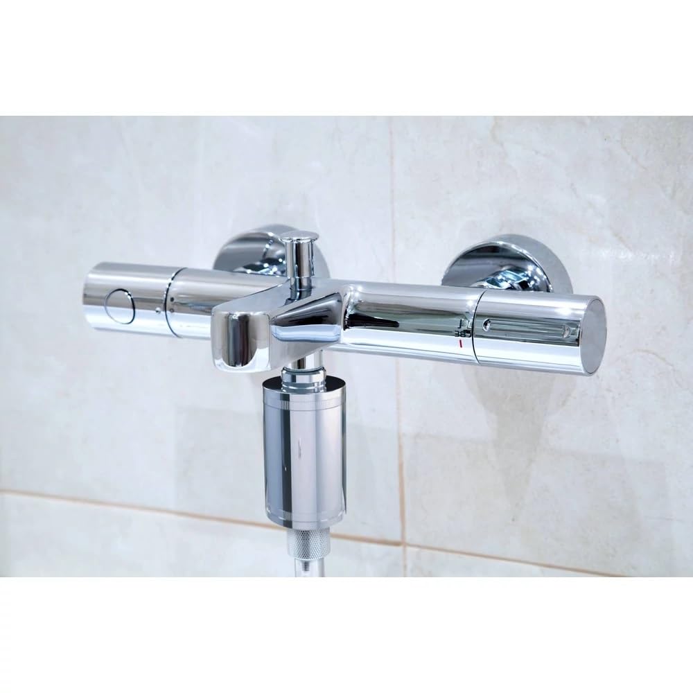 Smart Shower - Filtro per doccia, antibatterico, produzione europea, in acciaio inox | Filtro legionella e protezione per la salute, la pelle e i capelli