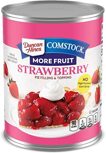 Duncan Hines Comstock Premium Pie Filling & Topping, Strawberry, 21 oz