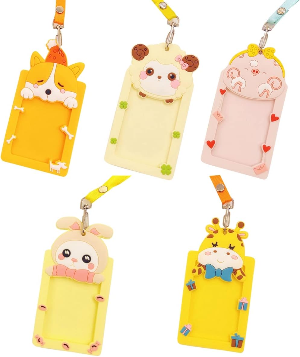 5ピースのストラップネックストラップ漫画カードホルダーかわいいバッジホルダーidカードホルダー鹿のためのストラップ首のウサギの首のストラップの学生カード ホルダーのバス事務学校の出張のためのカードホルダー 75 以上節約 5ピースのストラップネックストラップ漫画カードホルダーかわいいバッジホルダーidカードホルダー鹿のためのストラップ首のウサギの首のストラップの学生カード ホルダーのバス事務学校の出張のためのカードホルダー 75 以上節約