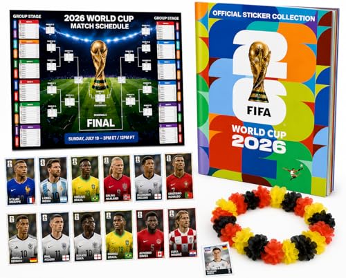 SET STARTER COMPLETO Tutto ciò di cui hai bisogno in un unico pacchetto: album di figurine, prime figurine, calendario partite e collana di fiori – pronto per iniziare subito senza acquisti aggiuntivi.