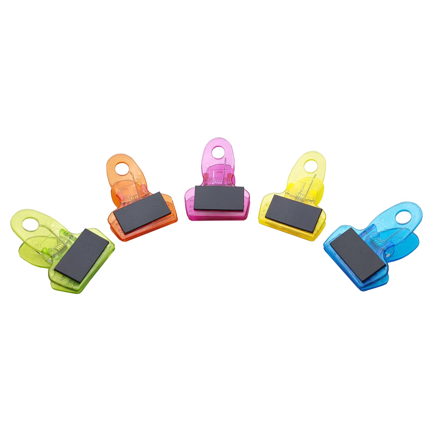 Leddy Living 5 Pcs Multicolor Magnetic Clips for Notes Whiteboard, Refrigerator, Home, Classroom, Office, Conferences - Image 3