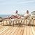 YITAHOME 5-Piece Outdoor Wicker Furniture Set, All-Weather Patio Bistro Set with Footrest, Small Patio Conversation Set for Balcony Outside, Outdoor Chairs with Ottomans and Coffee Table